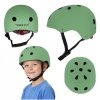 Kask rowerowy dla dziecka Trike Fix dziecięcy regulowany LED S 48-54cm zielony ciemny
